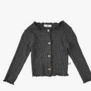 Kids Brown glitter cardigan Button-Up Sweater